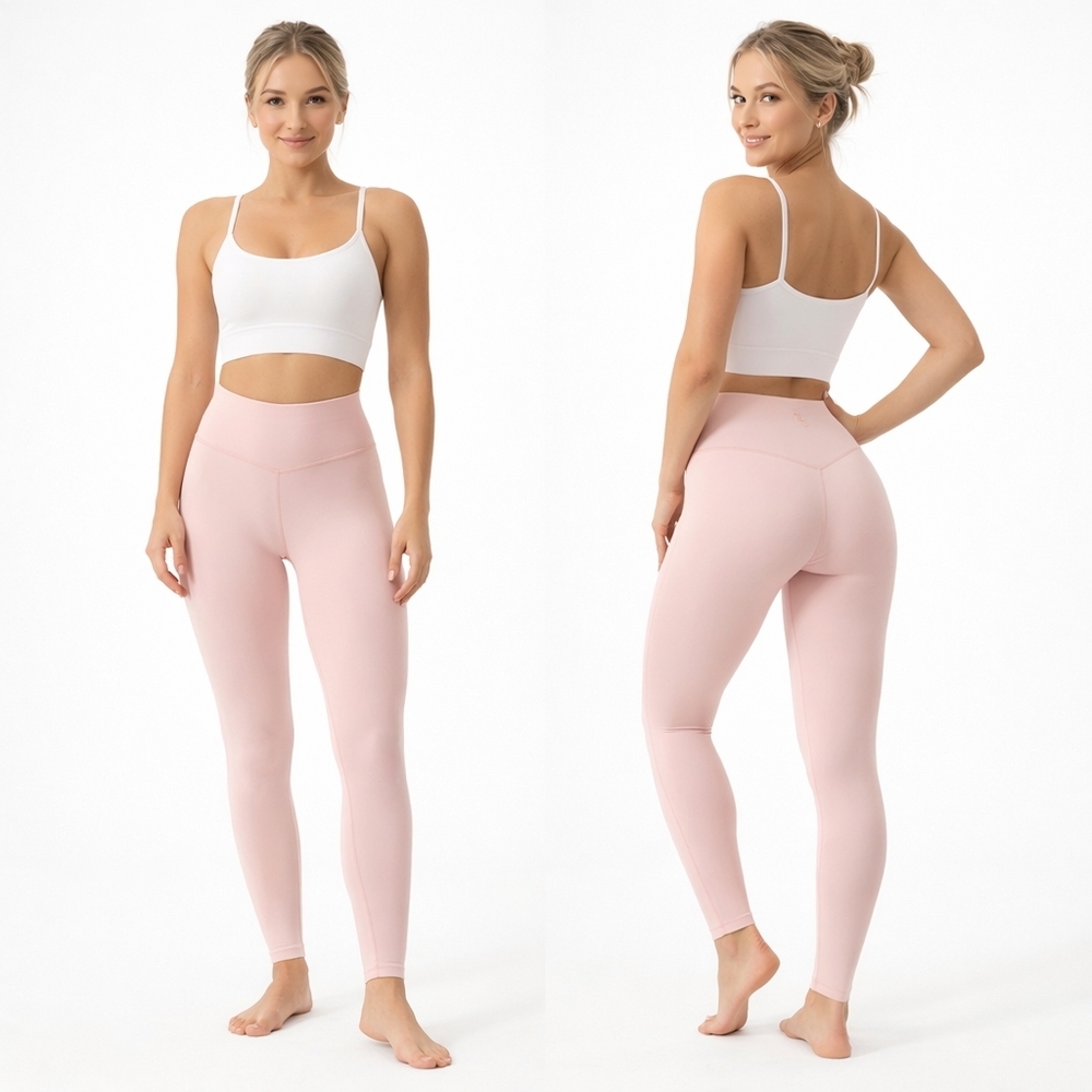 PARAGON Leggings Womens Large Pink Athluxury Clean Girl Gym Workout Yoga